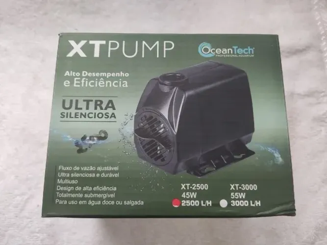 Bomba Submersa Ocean Tech XT Pump 2500l/h 45W para Aquários, fontes e lagos - 110V (novo)