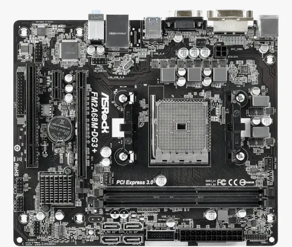 Placa mãe asrock 760gm-hd preta ddr3 am3