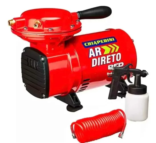Compressor chiaperini red completo com pistola e mangueira