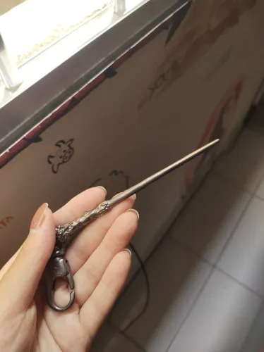 Chaveiro varinha de metal- Harry Potter