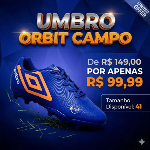 Chuteira campo umbro orbit