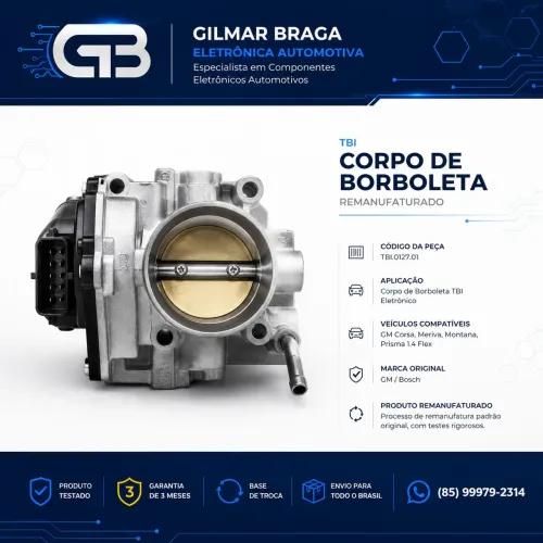 Corpo de Borboleta Original Remanufaturado