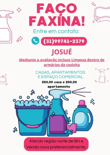 Faxina em BH e lagoa santa