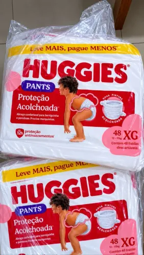 Fraldas Huggies Pants por R$82 XG XXG. Veja na descrição