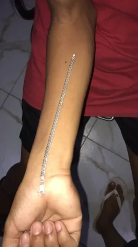 Pulseira 5mm de prata