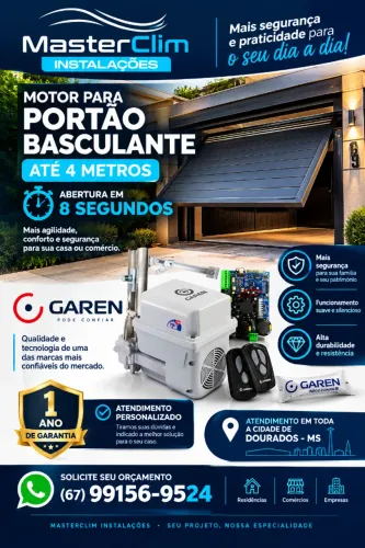 Motor para portão basculante