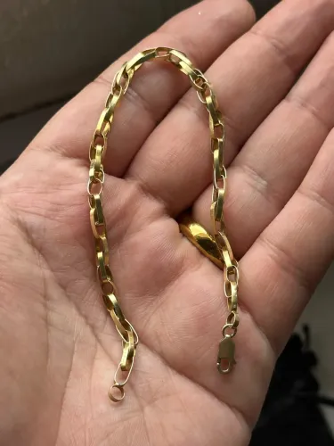Pulseira de Prata Banhada a Ouro 18k