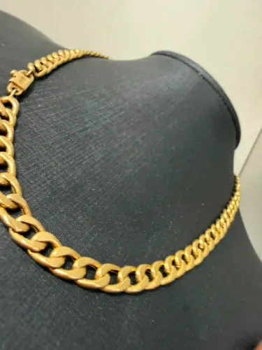 Corrente Groumet de ouro 13.82g 18k procedência garantia eterna