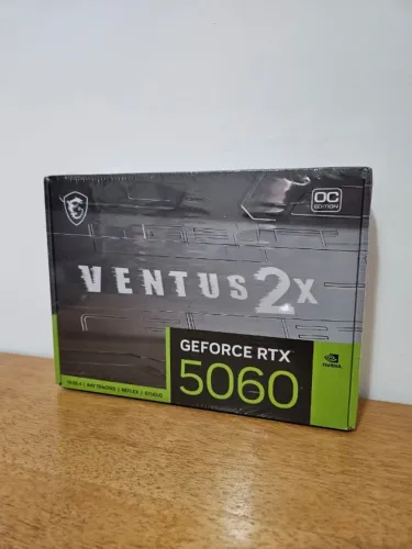 Placa de Vídeo MSI RTX 5060 Ventus 2X OC 8GB GDDR7 128-bit (LACRADA com NF)