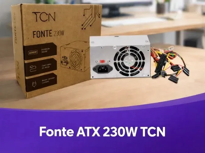 Fonte ATX 230W (NOVA) Silenciosa e Estável 