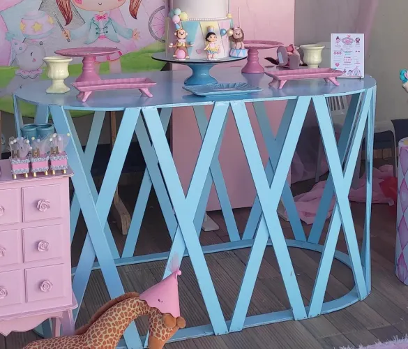 Mesa Azul trançada