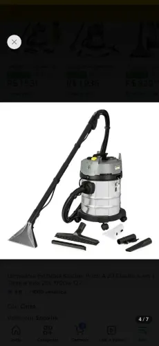 Limpadora Extratora Karcher Puzzi 4/20 Classic 5 em 1 Tanque Inox 20L 1700w 127
