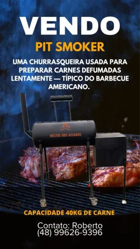 Defumador, churrasqueira americana Pitsmoker 