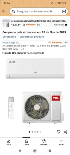 Vendo ar condicionado novo