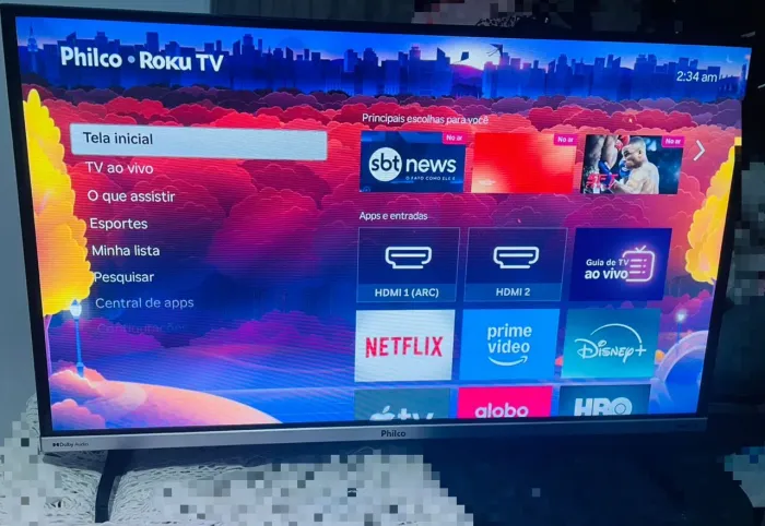 Vendo tv smart 32 polegadas Philco funcionando tudo entrego 