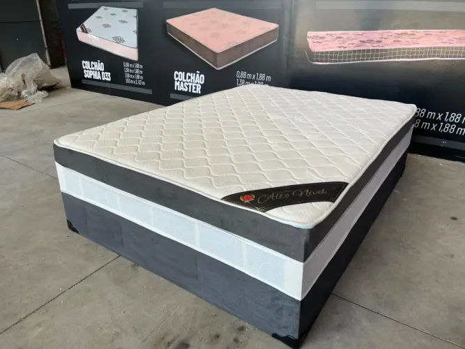 Cama box casal macia D33