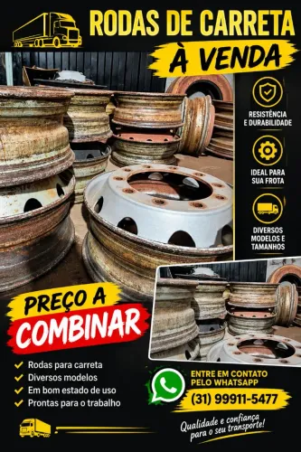 Roda a disco - Aro 22,5