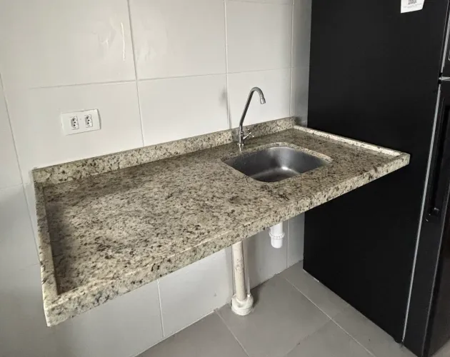 Pia bancada cozinha em granito 120x60