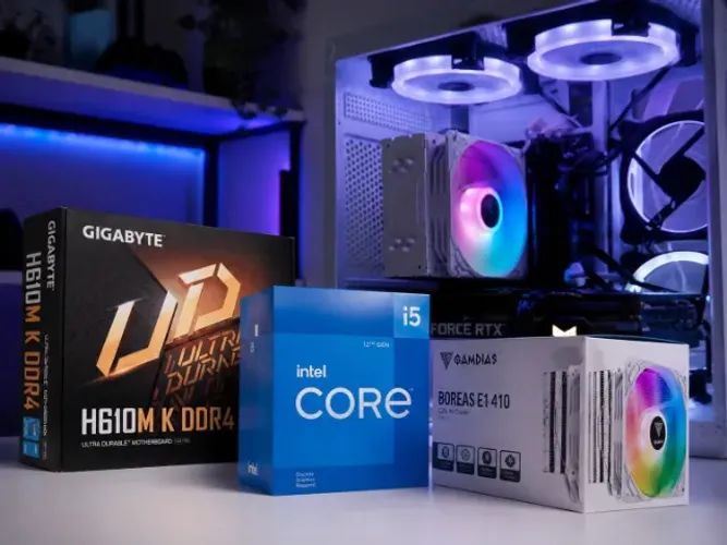 Kit Intel i5-12400f + Placa Mãe Gigabyte h610m + Cooler RGB