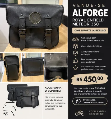 Alforge Royal Enfield 9 litros