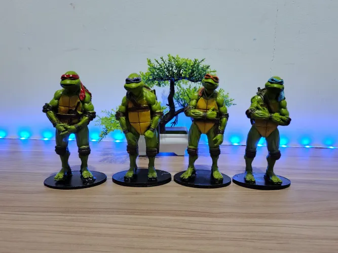 BONECOS TARTARUGAS NINJA,LEONARDO,DONATELLO,RAFAEL,MICHELANGELO CLÁSSICO 