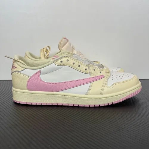 Air Jordan 1 Low x Travis Scott Shy Pink and Tropical Pink