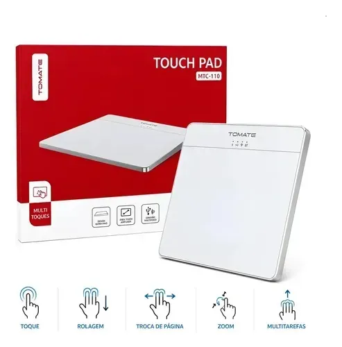 Touchpad Bluetooth Multitoque Notebook Mac Windows Usb
