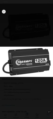 Fonte Taramps BOB120 +barramento 