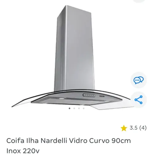 Coifa de ilha Nardeli NOVA na caixa