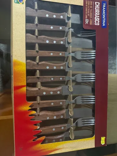 Jogo de Talheres Tramontina Churrasco Jumbo de 12 peças