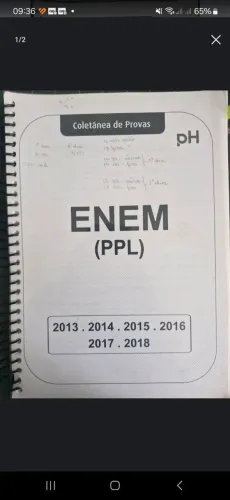 Cadernos provas antigas enem