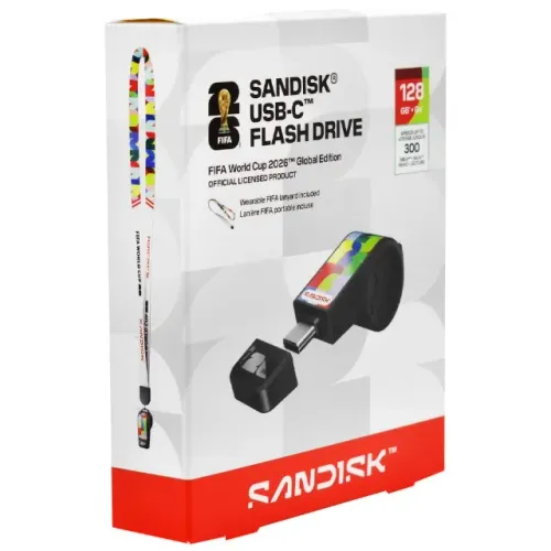 Pendrive SanDisk FIFA 2026 Global Edition 128GB USB-C