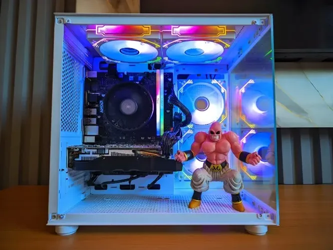 CPU GAMER + RYZEN 5 5500 + RX 580 + 16RAM + 480GB SSD + GARANTIA