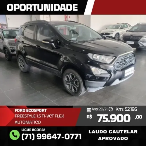 Ford Ecosport Freestyle 1.5 12V Flex 5P Aut. 2021