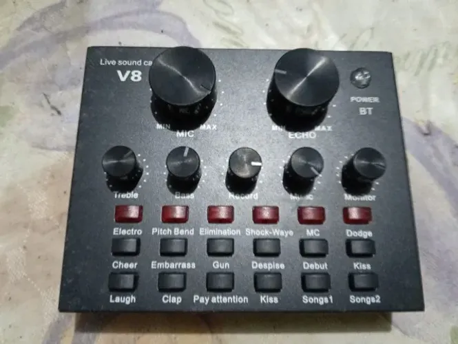  Mesa De Som Smart Live Sound Card V8 - Ver Descrição (Usado) 
