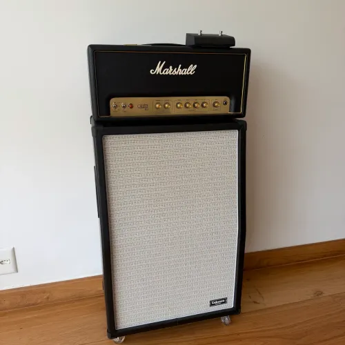 Marshall Origin 20H & Gabinete CabCase 2x12 (Celestion)
