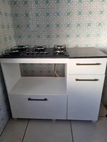Cooktop 5 Bocas Itatiaia + Balcão Bancada Em MDF (Conjunto Completo)