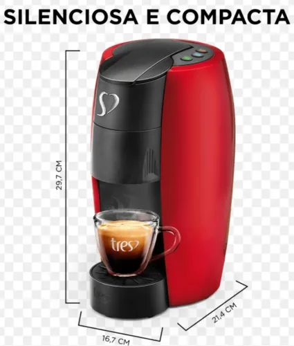Cafeteira três corações love