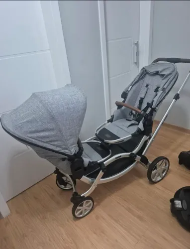 Carrinho abc design gêmeos impecável