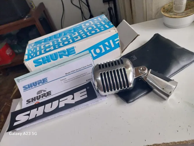 Mikrophone shure 55 Sh Serie II novo na cx