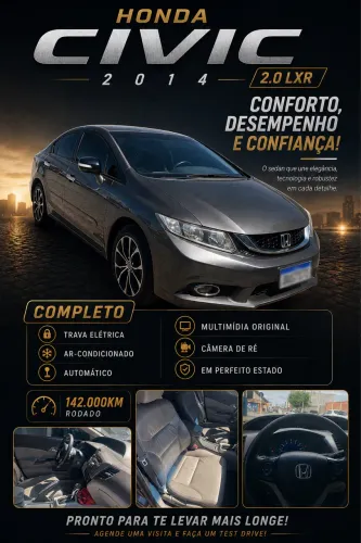Honda Civic Sedan LXR 2.0 Flexone 16V Aut. 4P 2014