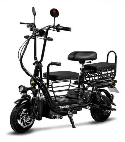 Bike Bicicleta Elétrica Two Dogs 500w 48v Com Cesto Luzes  farol 