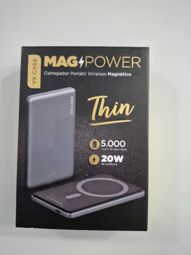 VCarregador Portátil Mag Power Thin 5.000mAh