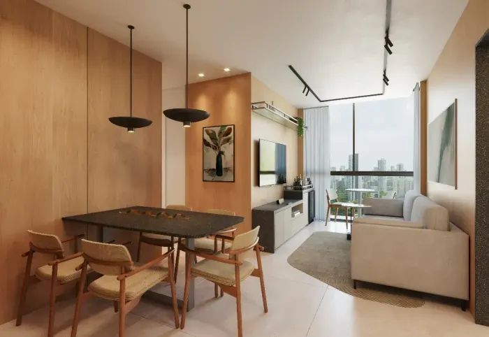 GG - Vivenza/ 2 Quartos (1 Suíte)/ Lazer Completo/ 48m²/ Casa Amarela, Recife-PE