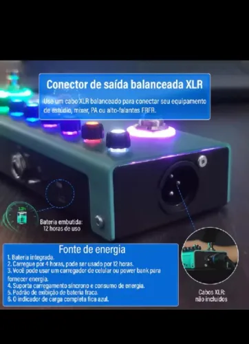 Pedaleira tank g ( novo na caixa )