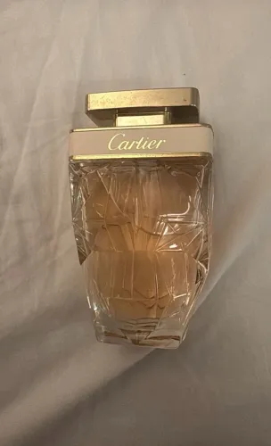 perfume cartier, eau de toilette feminino la panthère, rosa, cartier, 75 ml