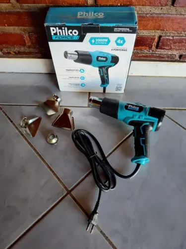 Soprador Térmico Force Pistola de Ar Quente Azul - Philco