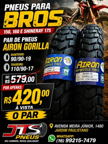 Pneus para bros