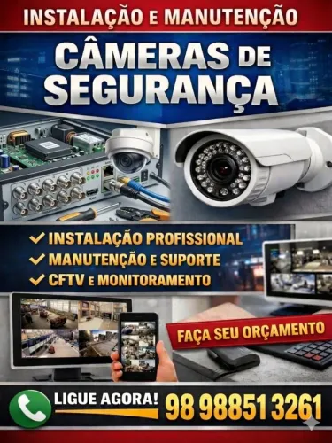 INSTALAÇÃO E MANUTENÇÃO DE CÂMERAS DE SEGURANÇA 