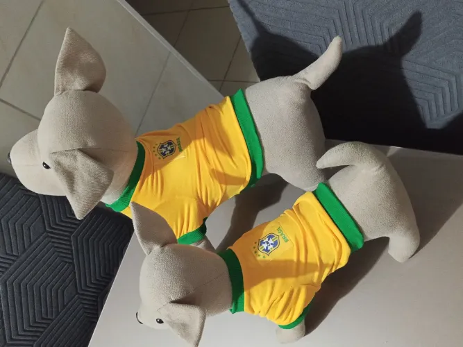 Vestido Pet tema da copa 